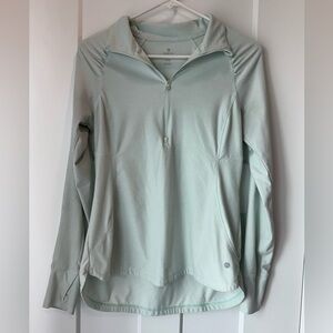 Apana Women's Light Green Quarter-Zip Size Small